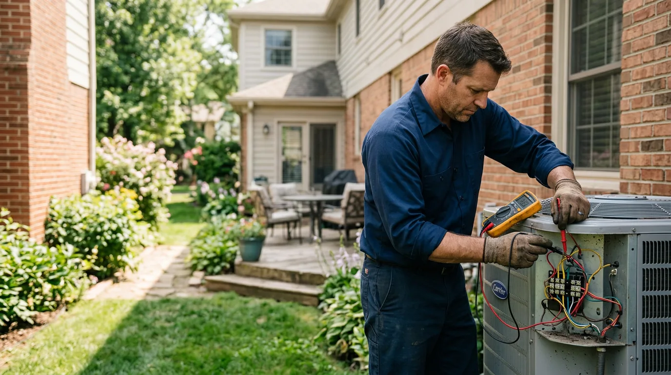 HVAC technician working near Line Lexington, PA